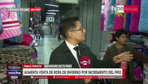 Cercado de Lima: Aumenta la venta de ropa de invierno