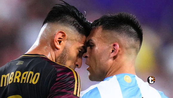 Carlos Zambrano protagonizó rudo momento con Lautaro Martínez (Video: América)