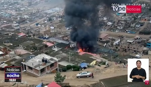 Ventanilla: Gran incendio arrasó con cuatro viviendas en asentamiento humano