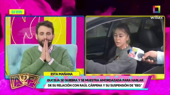TROME | Peluchín y Gigi Mitre se ríen al ver a Ducelia Echevarría llorando por su ampay con Raúl Carpena