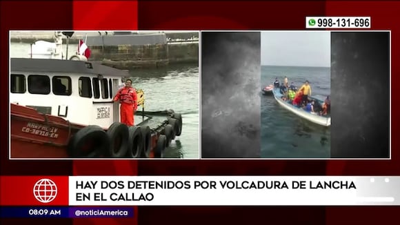 Detenidos por volcadura de lancha