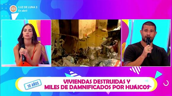 Yaco y Natalie se conmueven por daños que provocan los huaicos
