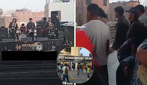 Viral: rockeros sorprenden al ensayar frente a estación Grau del Metro de Lima