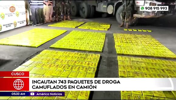 Incautan droga camuflada en Cusco