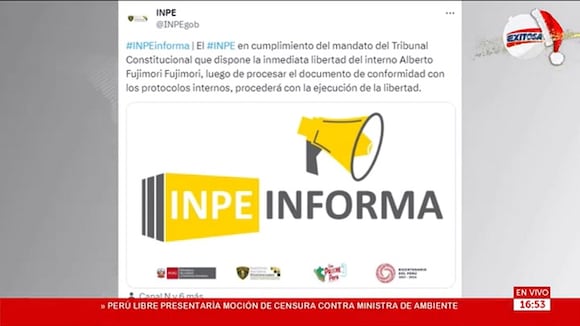 ??Alberto Fujimori Saldrá Libre Inpe Confirma Que Procederá Con La Excarcelación Del Expresidente