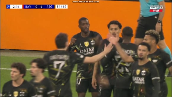 Gol de Ousmane Dembélé para el 1-0 del PSG vs. Bayern Múnich, por la vuelta de las seminales de la Champions League. (Video: ESPN)