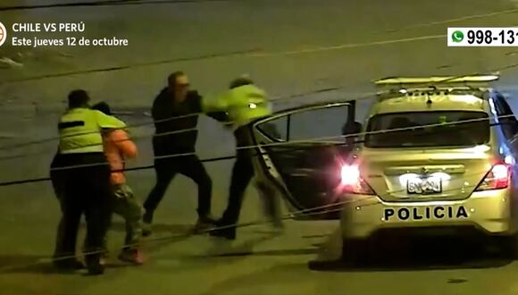 Agresión a agentes de la PNP