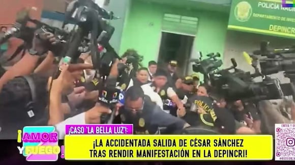 TROME - César Sánchez ‘escapa’ tras declarar por denuncia de Naldy Saldaña y le gritan: “¡Asqueroso!"