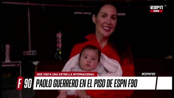 Paolo Guerrero contó su deseo para futuro de su hjo Poalo André (video @espn)