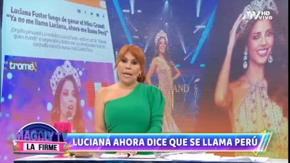 TROME - Magaly ‘cuadra’ a Luciana Fuster por decir que su nombre es Perú: “Qué vergüenza, tú no representas a mujeres como yo”
