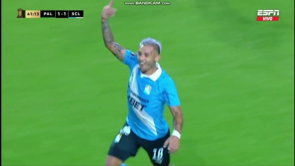 Gol de Juan Cruz González para el 1-1 de Sporting Cristal vs. Palmeiras. (Video: ESPN)