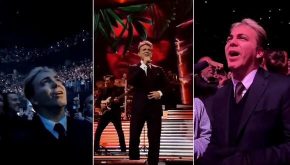 Cristian Castro olvida su rivalidad con Luis Miguel y se emociona al verlo en concierto