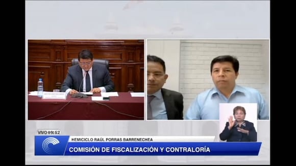 Pedro Castillo en Comisión de Fiscalización y Contraloría