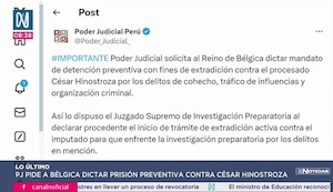 César Hinostroza: Poder Judicial aprueba solicitar a Bélgica la detención con fines de extradición de exjuez vinculado a los ‘Cuellos Blancos del Puerto’