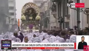 El Señor de los Milagros realizó su segundo recorrido del 2024