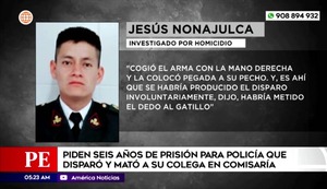 Piden seis años de prisión para policía que mató a su colega: informe de balística determinó que disparo no fue accidental