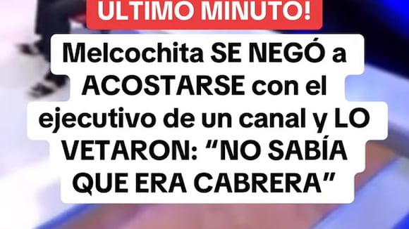 TROME - 'Melcochita' se confiesa en 'EVDLV'