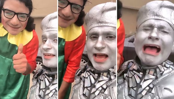 Robotín y Chilindrina Huachana se juntan en redes sociales