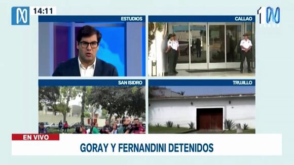 TROME - Mauricio Fernandini y Sada Goray detenidos: Allanan viviendas en Trujillo e intervienen a más implicados