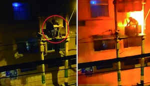 SMP: joven recibe fuerte descarga eléctrica al intentar espantar palomas de poste