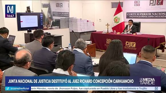 TROME | Junta Nacional de Justicia destituyó al suspendido juez Richard Concepción Carhuancho (Canal N)