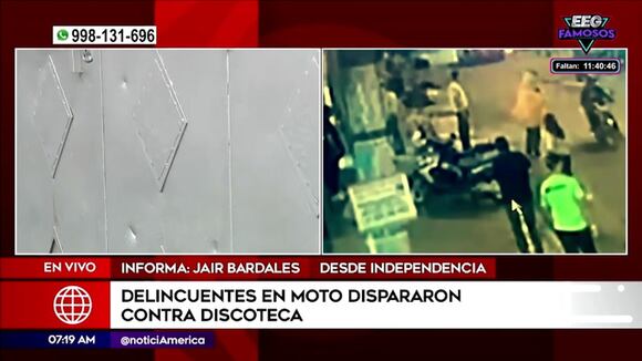 Sicarios balean fachada de discoteca y joven disfrazado de pollo se lleva gran susto