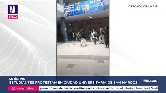 TROME - Estudiantes toman la universidad San Marcos en reclamo por presuntas irregularidades en elecciones internas