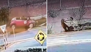 Accidente durante prueba de manejo: postulante volcó su auto en el Callao