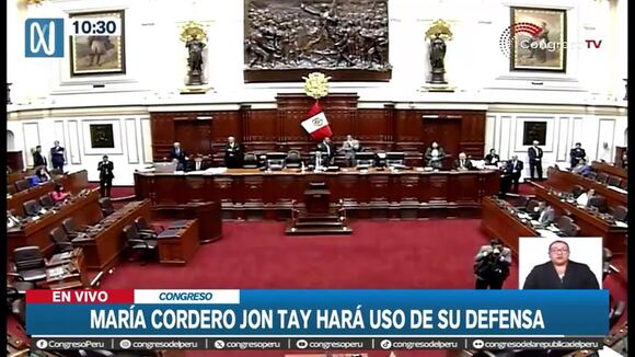 María Cordero Jon Tay se defendió entre lágrimas antes de votación VIDEO: Canal N