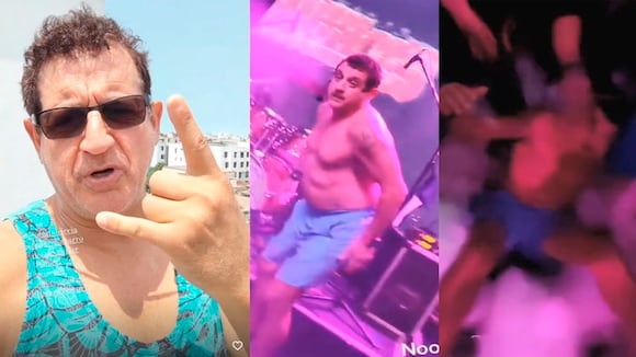 Sergio Galliani tras aparatosa caída en concierto: "Estoy muy bien y que siga el Rock N' Roll"