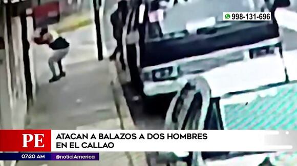 Atacan a balazos a dos hombres en el Callao
