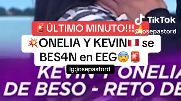 TROME - ¡Tremendo ‘chape’! Onelia Molina y Kevin Díaz se besan en reto de actuación en ‘EEG’ tras ser vinculados