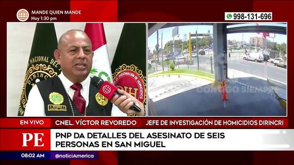 PNP revela detalles del crimen en San Miguel