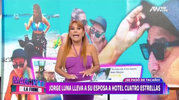 TROME - Magaly Medina critica a Jorge Luna por vacaciones con su esposa: “No seas tacaño”