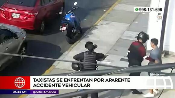Pueblo Libre: Taxistas se enfrentaron por aparente accidente vehicular