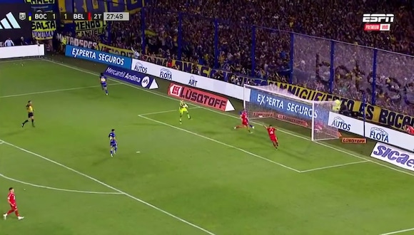 Cavani anota golazo para 2-0 del Boca Juniors vs Belgrano. VIDEO: ESPN Premium