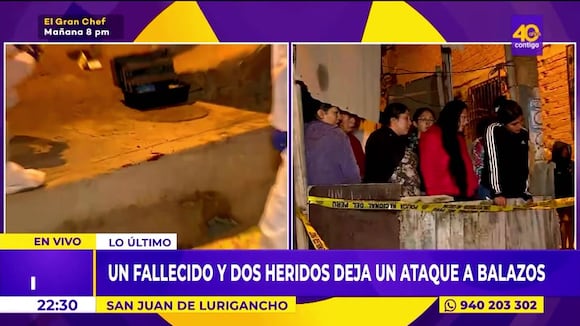 Balacera en SJL deja un muerto y dos heridos
