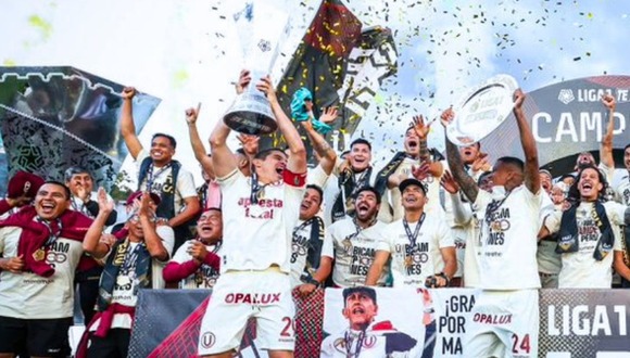 Universitario levanta el trofeo del Torneo Clausura y de la Liga 1 (Video: @Universitario)
