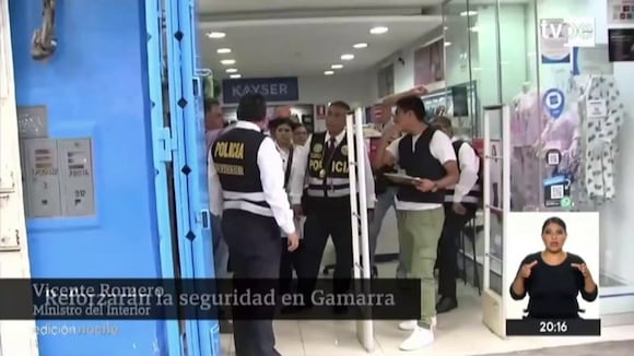 Ministro del Interior sobre Gamarra