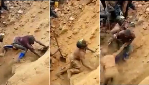 Sorprendente rescate de nueve mineros atrapados tras derrumbe en el Congo, cavando con las manos