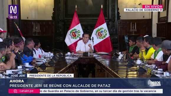 TROME - Presidente José Jerí y alcalde de Pataz hacen pública su reunión en Palacio