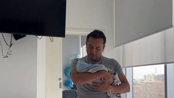 TROME - Brunella Horna y Richard Acuña reaparecen con tiernas fotos tras nacimiento de Alessio: “Mi príncipe azul”