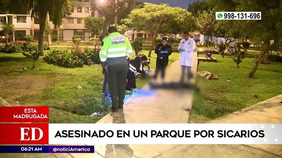 Asesinan a hombre en parque de Ate