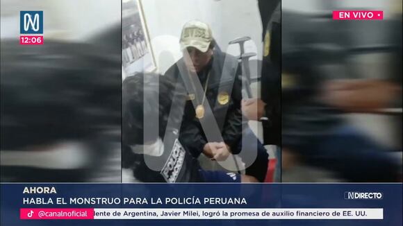 TROME | El Monstruo habló a la Policía peruana desde Paraguay. Video: Canal N