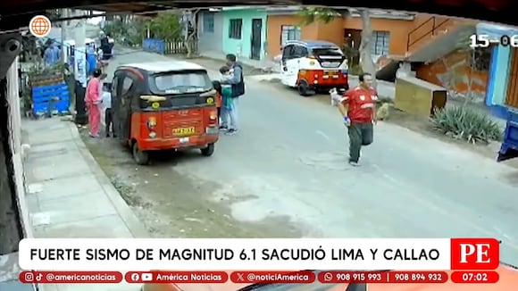 Imágenes del sismo de seis grados en Lima