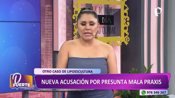 TROME - Doctor Fong recibe nueva denuncia: “Me operó mal, me hizo una lipoescultura pero me quedó un bulto en la espalda”