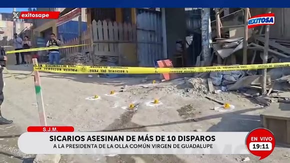 TROME- ¡Asesinan a balazos a mamita en olla común a SJM! Víctima salvó a su bebé al protegerla con su cuerpo