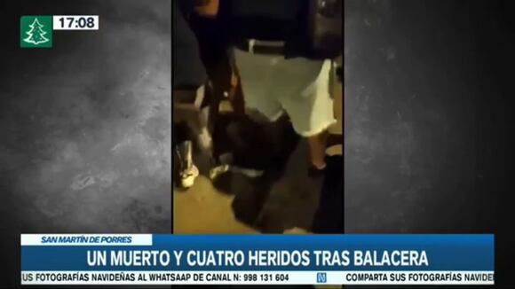 TROME - San Martín de Porres: hombre es asesinado por sicarios durante chocolatada