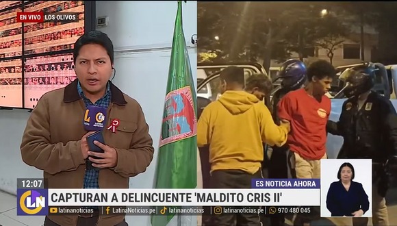 Cae delincuente extranjero en Los Olivos: "Decía que era Maldito Cris II y que había matado serenos"