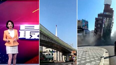 Así se vivió el potente terremoto que azotó Taiwán